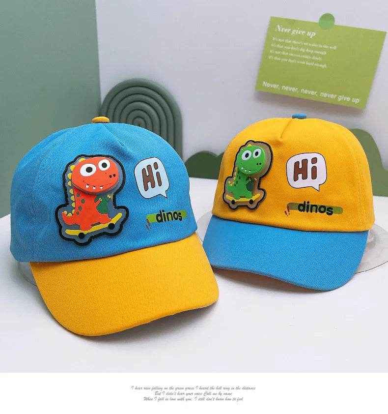 🧢Roarsome Dino Cap – The Comfy, Cool Hat Every Little Explorer Needs This Summer! - ThiGui
