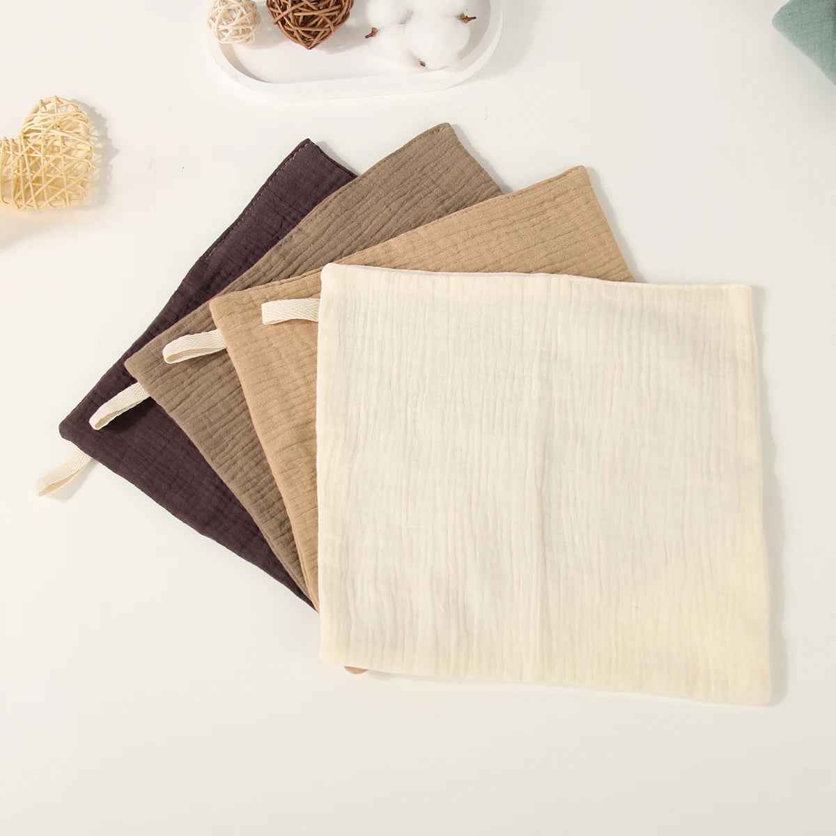 🌸 Gentle Touch! 🍼 Ultra-Soft Baby Gauze Towels – Perfect for Face, Hands & All-Day Snuggles 💕 - ThiGui