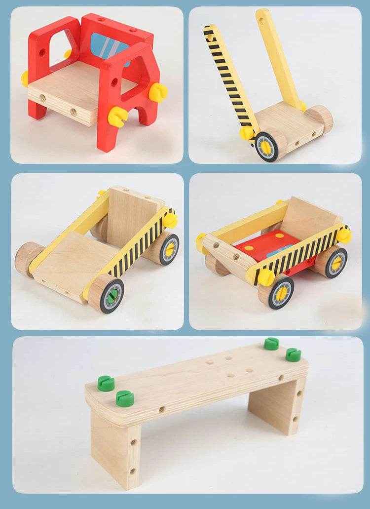🌳Fix, Twist, and Learn! Montessori Wooden Busy Board for Hands-On Little Builders 🧰🪵 - ThiGui