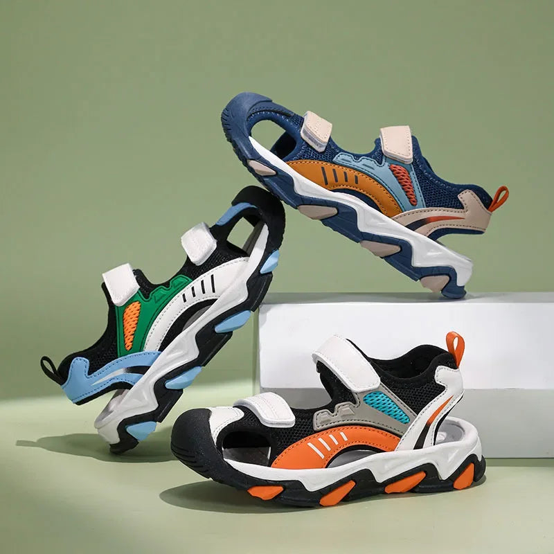 🏖️ Cool, Comfy & Ready to Go! Boys' Slip-On Sandals for Summer Adventures ☀️👣 - ThiGui