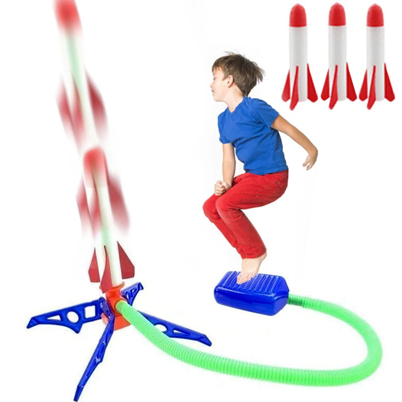 🦶🚀 Jump, Stomp & Launch! Air Rocket Launcher Set for Kids – Outdoor Energy Fun 🎯🌤️ - ThiGui