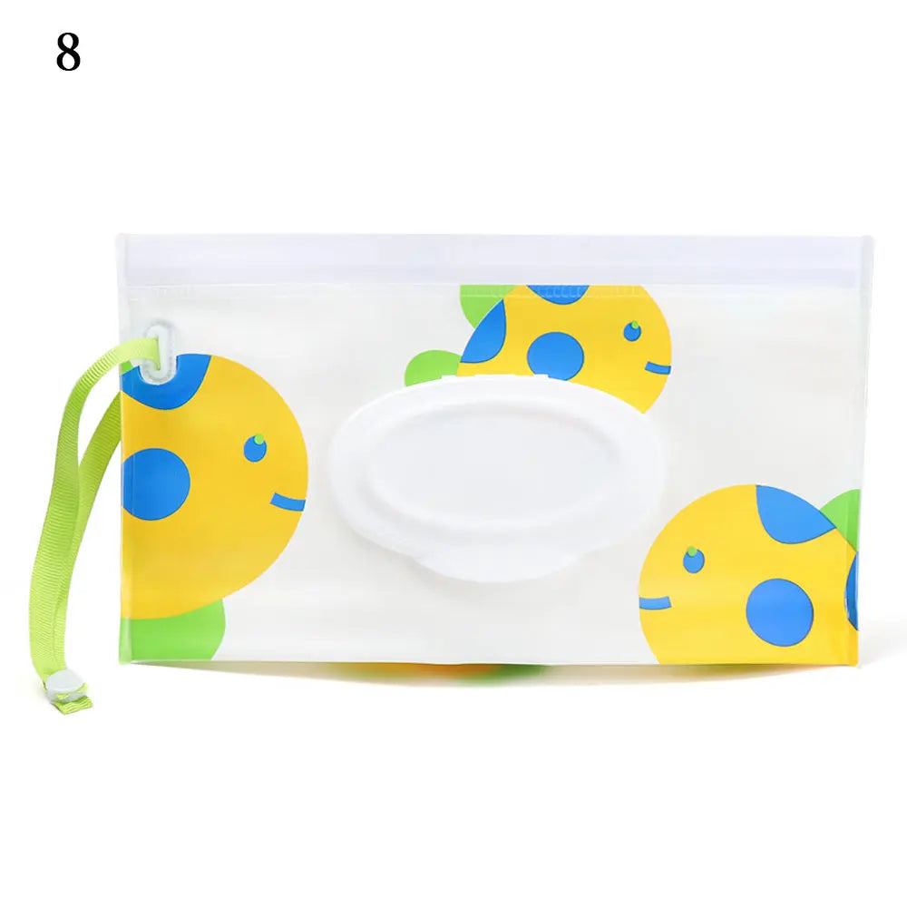 🧷 Smart Wet Wipes Bag – Snap, Strap & Go! Perfect for Mum Life on the Move! 💖🍼 - ThiGui