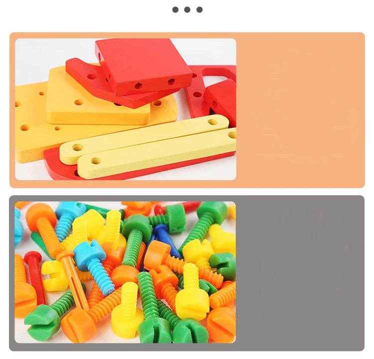 🌳Fix, Twist, and Learn! Montessori Wooden Busy Board for Hands-On Little Builders 🧰🪵 - ThiGui