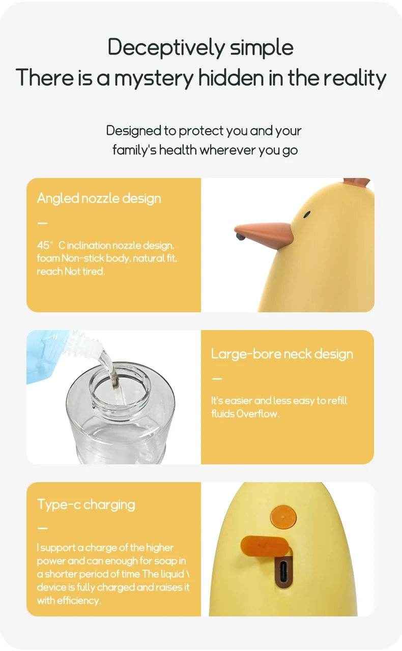 🛁Adorable Touchless Soap Dispenser – Make Handwashing Fun and Fuss-Free for Little Ones! - ThiGui