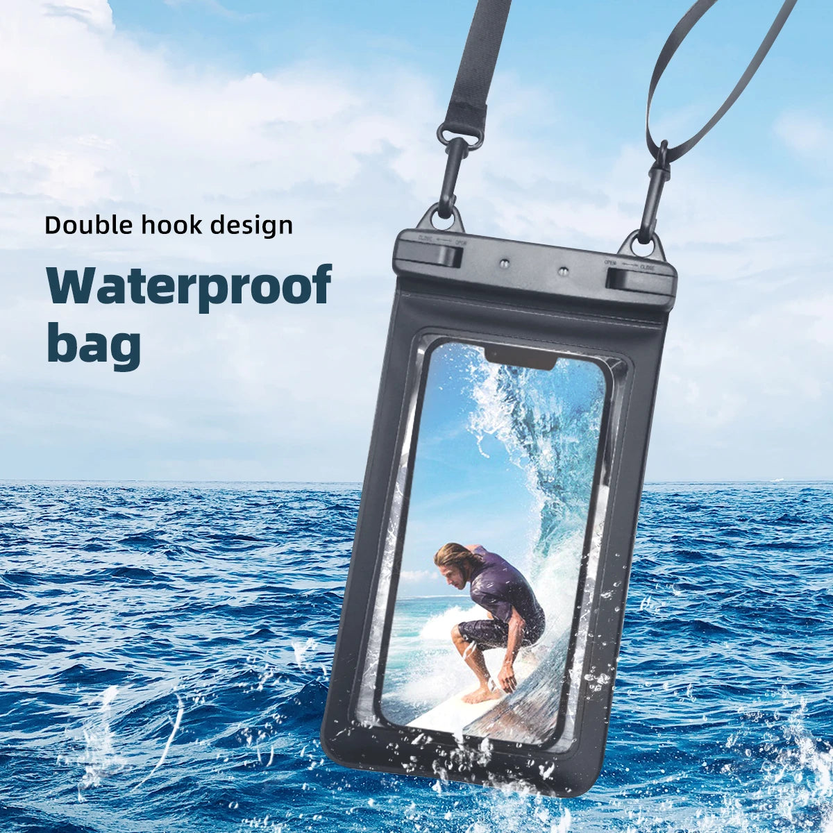 🌊📱 Full View Waterproof Phone Pouch – Dive Into Fun, Worry-Free! 🏊‍♂️💧 - ThiGui