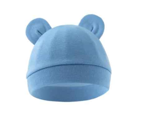 🧸 Soft Baby Cotton Hat with Ears – Cuteness & Warmth in One! ❄️👶 - ThiGui
