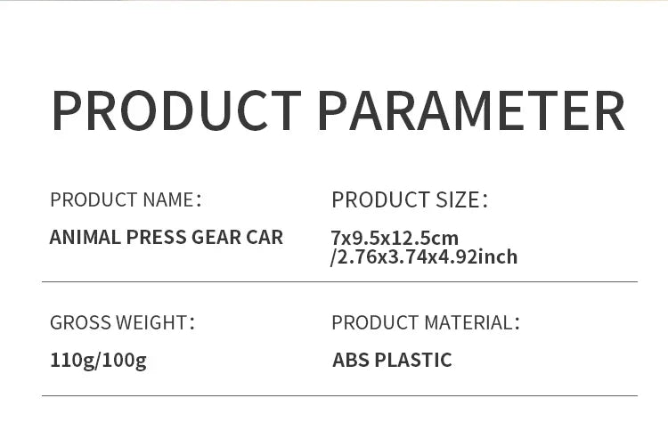 🚗🧩 Press & Go Gear Cars – Fun-Powered Motion with Animal Puzzle Magic! 🦁💨 - ThiGui