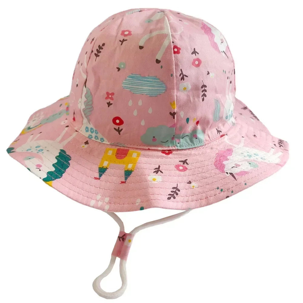 🧢 Cool & Covered! Lightweight Panama Bucket Hat for Babies & Toddlers ☀️🌿 - ThiGui