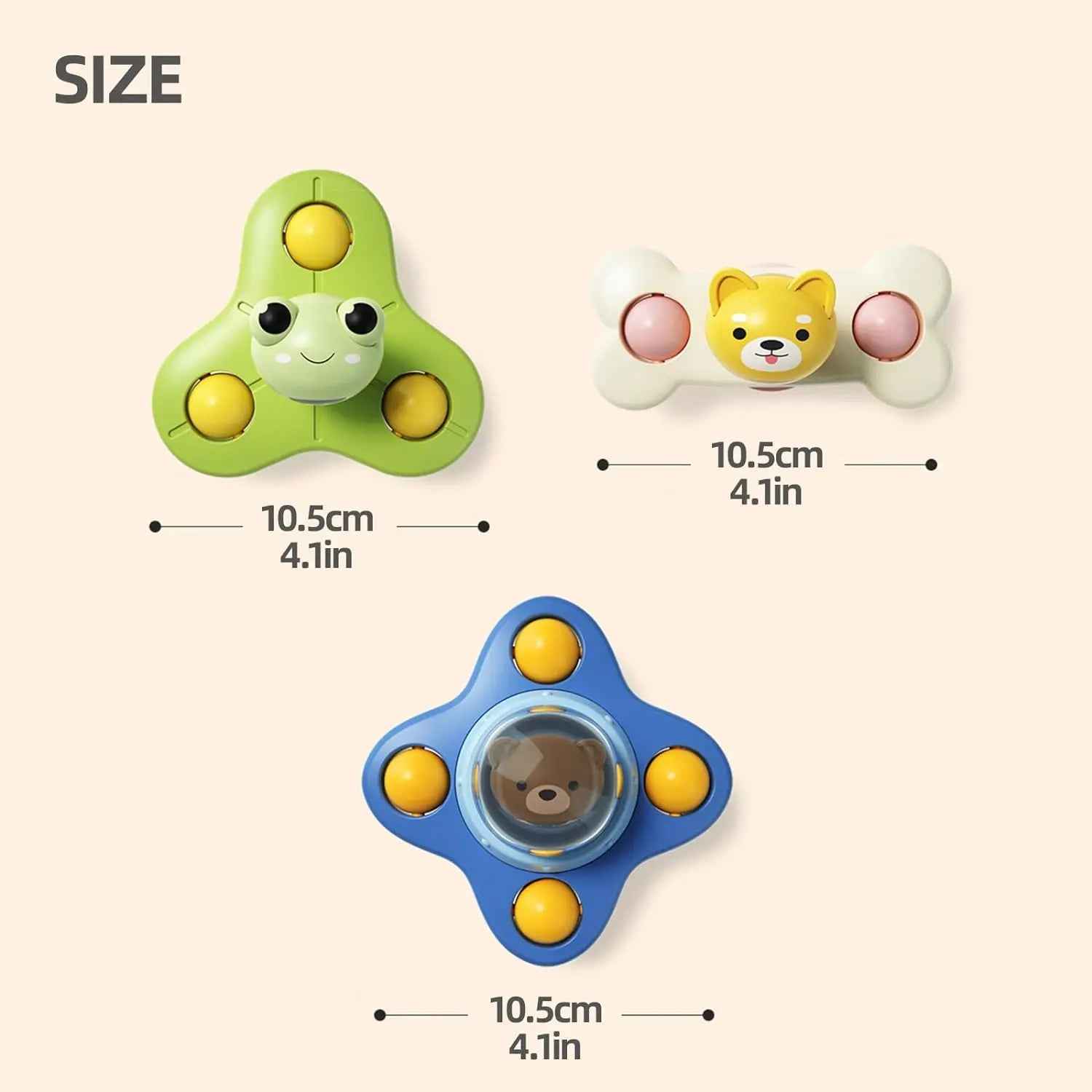 🌀 Stick, Spin & Smile – Suction Spinner Toy for Busy Little Hands! 🌈👶 - ThiGui