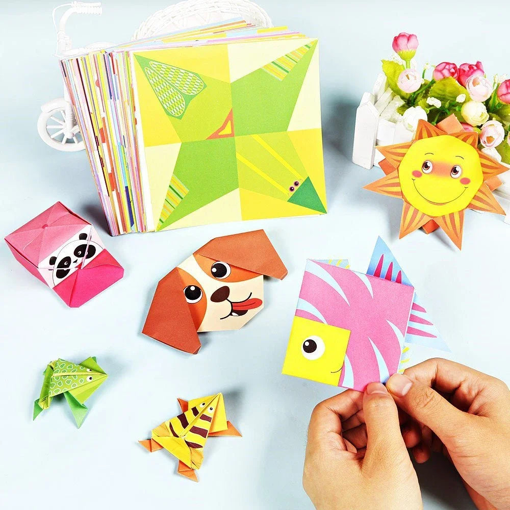 🦁 108-Page Origami Fun Book – Creative Animal Folding for Little Hands! 🧠✂️ - ThiGui