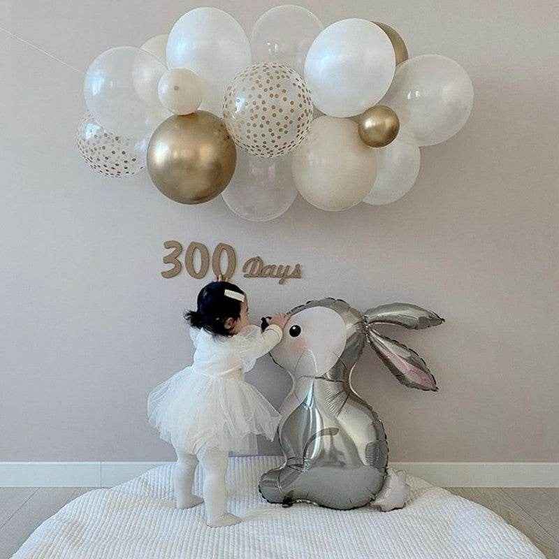 🎂Layer Up the Fun – Adorable Birthday Cake Balloon with Candles & Teddy for a Sweet Celebration! 🎂🎈 - ThiGui