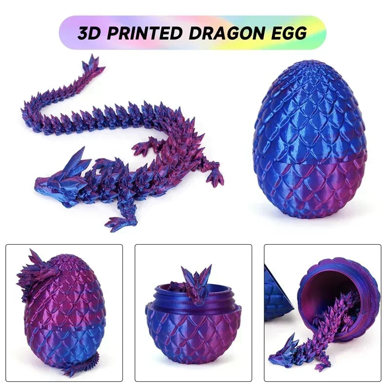 🐉✨ 3D Dragon Egg Surprise – Magical Movable Dragon Toy for Creative Kids! ✨🐉 - ThiGui