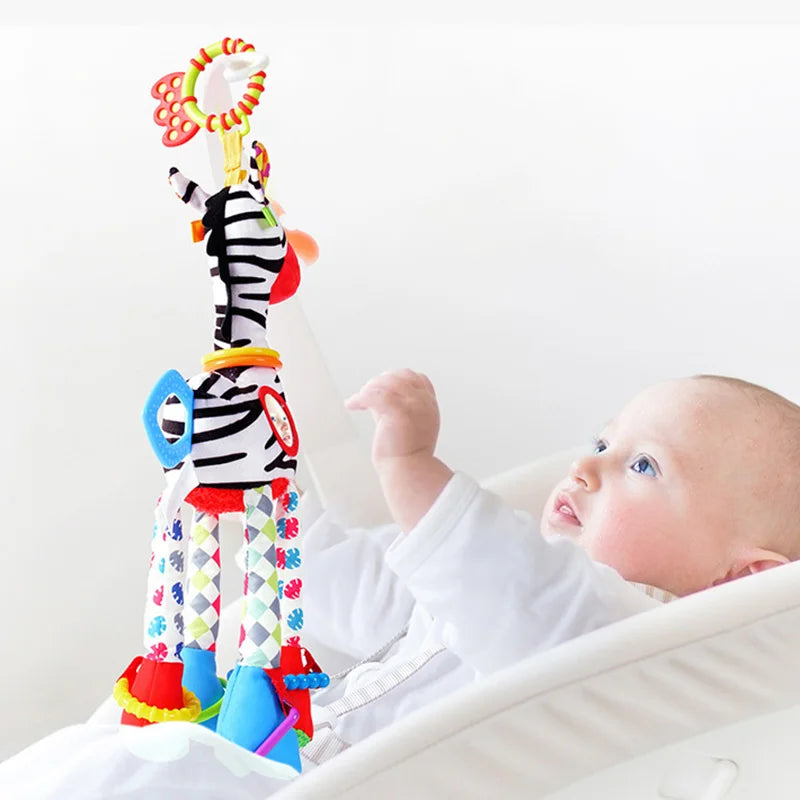 🎵 Snuggle & Shake! Soft Baby Caterpillar Rattle Toy for Newborns 👶✨ - ThiGui