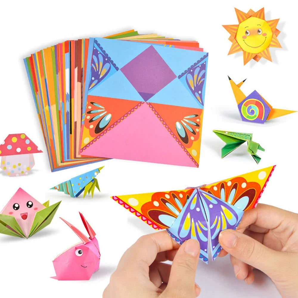🦁 108-Page Origami Fun Book – Creative Animal Folding for Little Hands! 🧠✂️ - ThiGui
