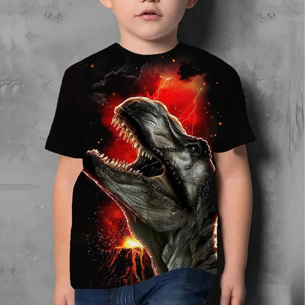 🌟 Fierce & Fun! 3D Dragon T-Shirt for Boys 🐉🔥 – The Ultimate Summer Tee - ThiGui