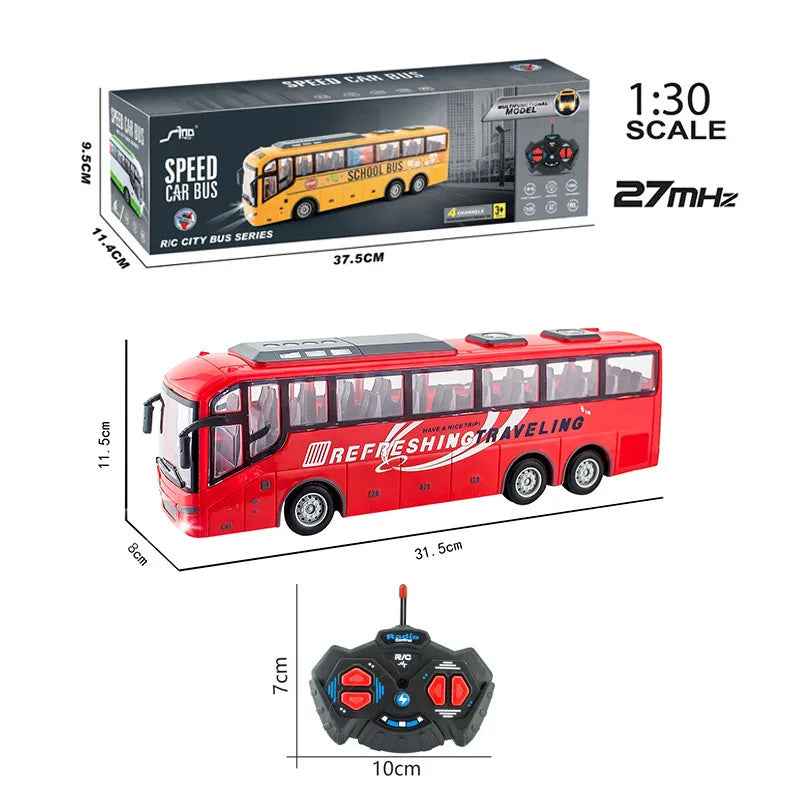 🚗 RC Bus & Car Toy – Easy Remote Control Fun for Boys on the Move! 🎮🧒 - ThiGui