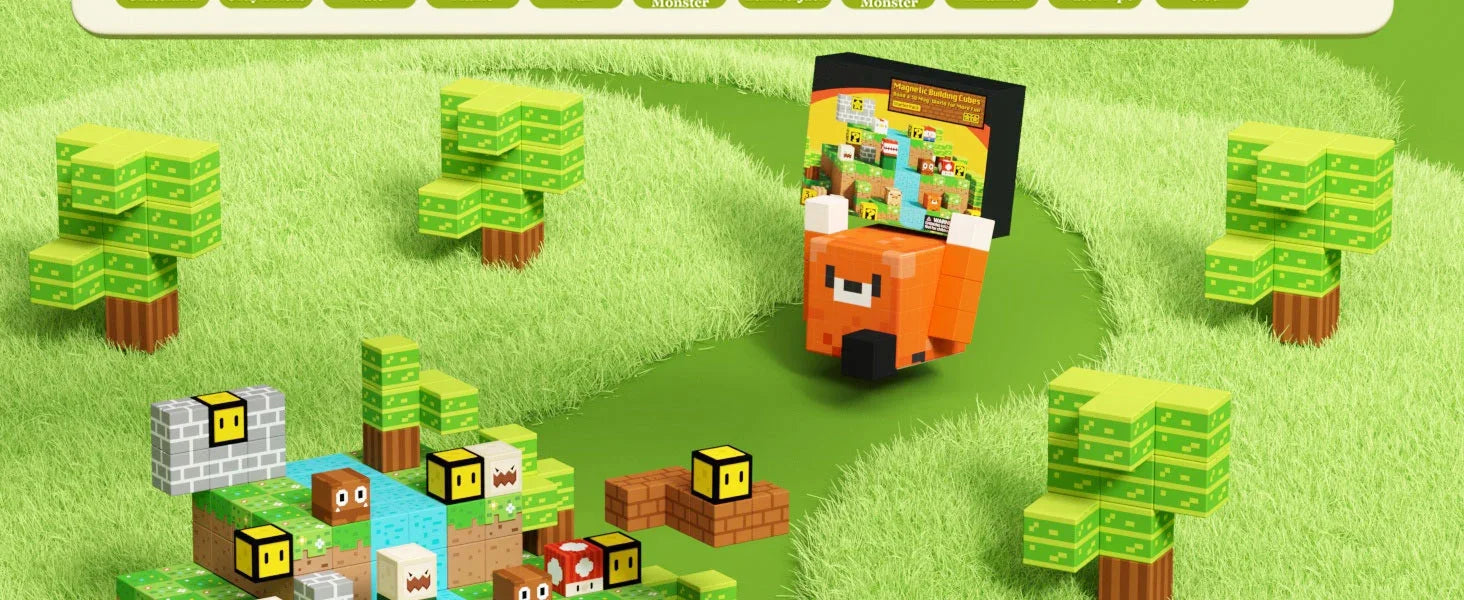 🧲 Build & Imagine! Magnetic Mine World Cube Set for Kids – Craft, Create, and Play 🎮🌍 - ThiGui