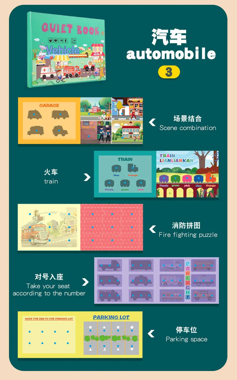 📘 My First Montessori Busy Book – Hands-On Learning Fun for Little Minds! 🧠✨ - ThiGui