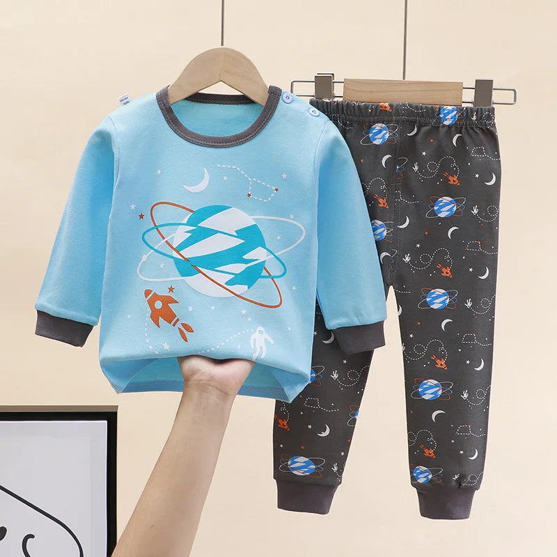 🌙Adorable Cartoon Baby Pajama Set – Snug, Soft & Super Cute! 💤 - ThiGui