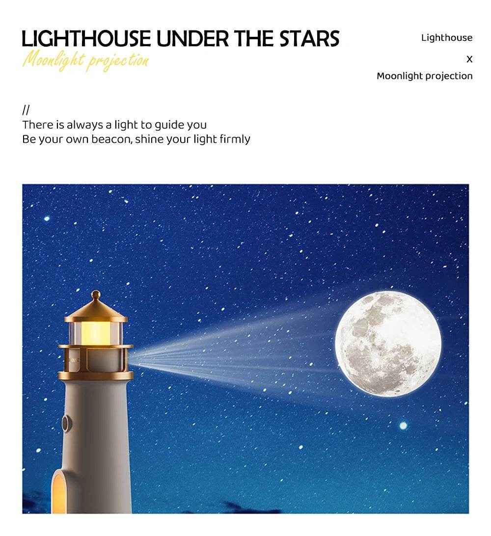 🌜Moonlight Magic Lighthouse – A Soothing Glow for Starry Dreams and Sweet Lullabies - ThiGui