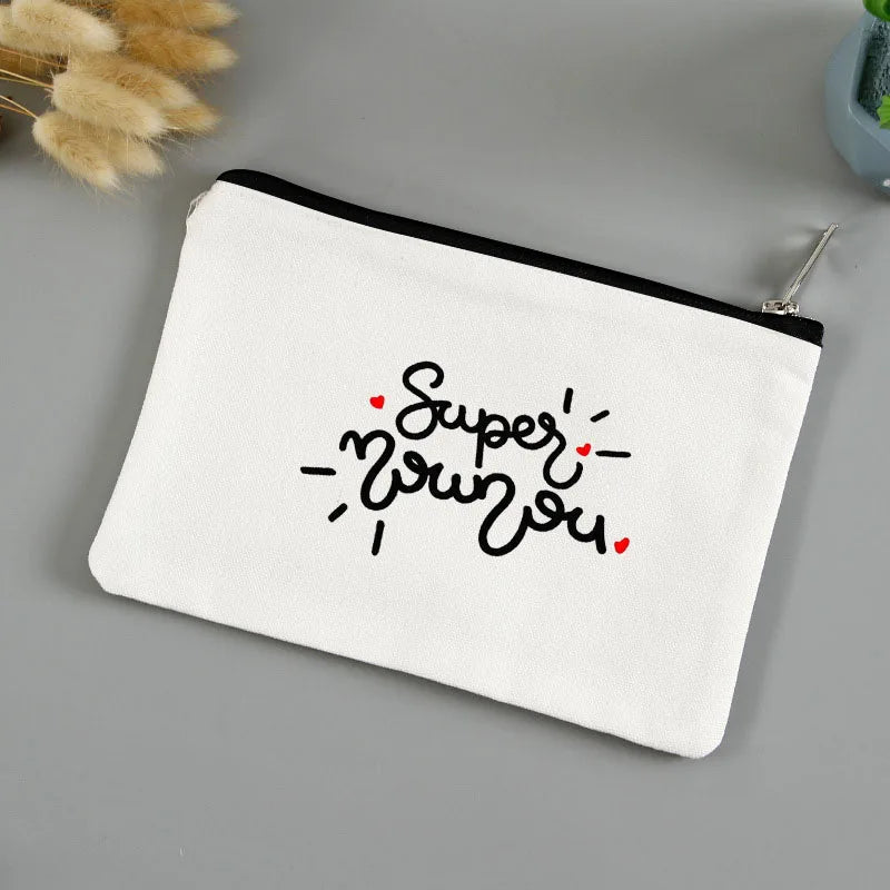 💄🖍️ Merci Maîtresse! Stylish Makeup & Pencil Pouch for Teacher Appreciation 💐🎁 - ThiGui