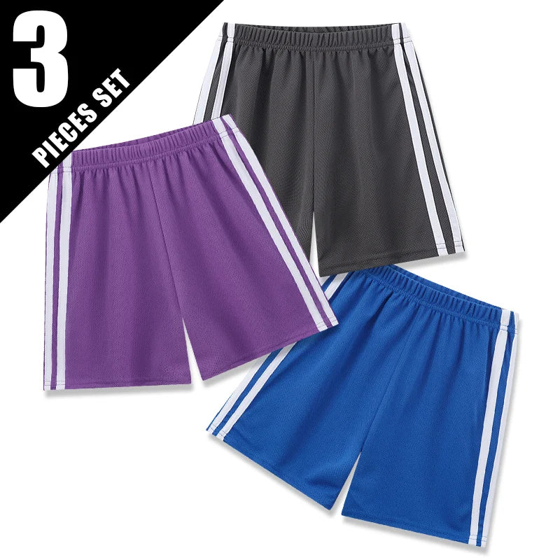 🩳 3/6-Pack Colourful Quick-Dry Kids’ Shorts – Comfy, Sporty & Everyday-Ready! ☀️👦 - ThiGui