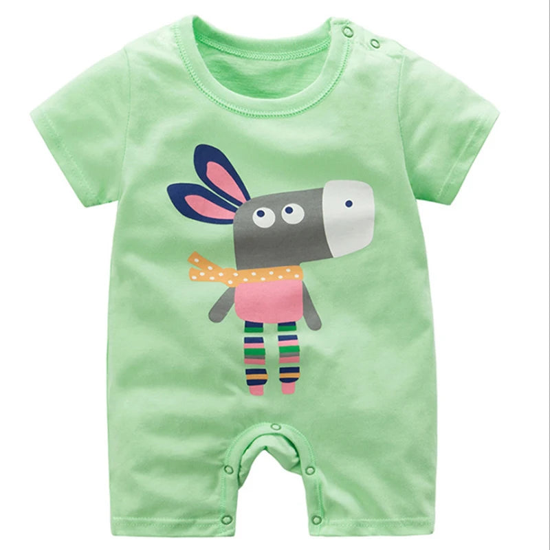 🍃 100% Cotton Summer Baby Romper – Soft, Safe & Super Sweet! 👶 - ThiGui