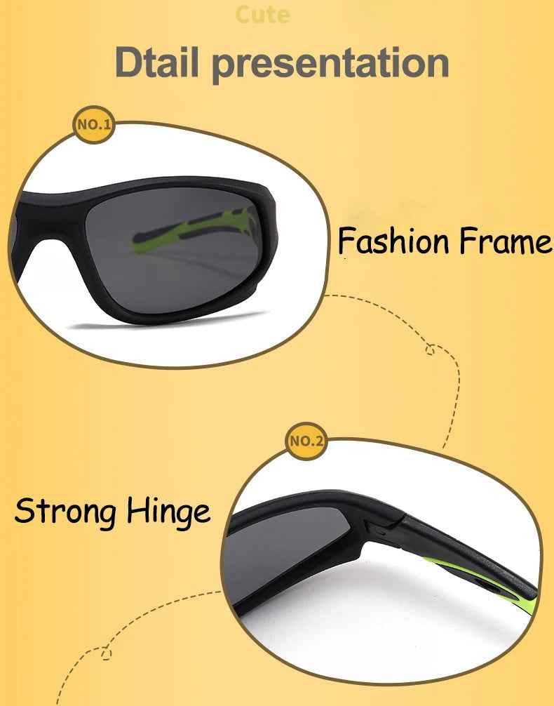 🕶️ Fun & Comfy Kids' Polarized Sunglasses – Perfect for Little Adventurers! 🕶️ - ThiGui