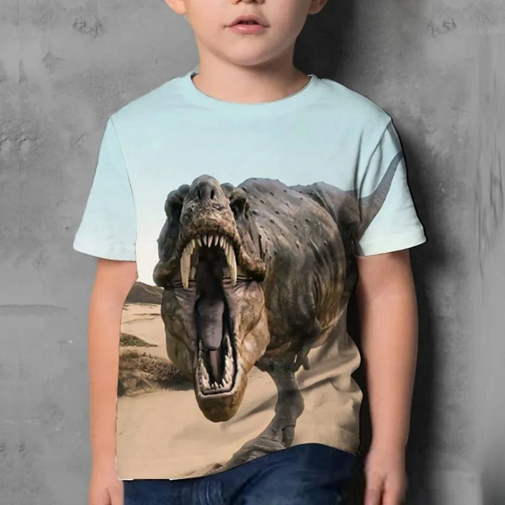🌟 Fierce & Fun! 3D Dragon T-Shirt for Boys 🐉🔥 – The Ultimate Summer Tee - ThiGui