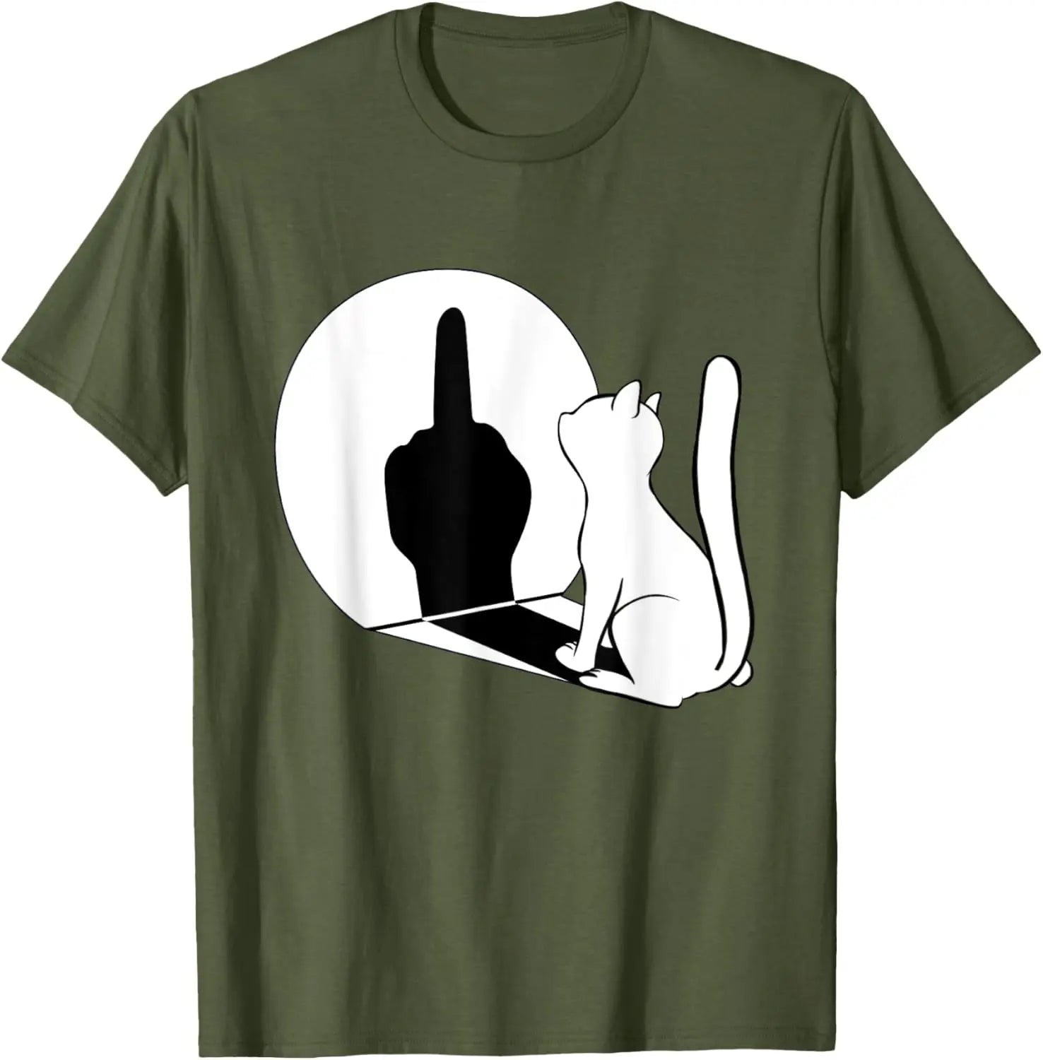 Statement Cat Attitude Tee 🐱😼 Funny Cotton Summer T-Shirt - ThiGui