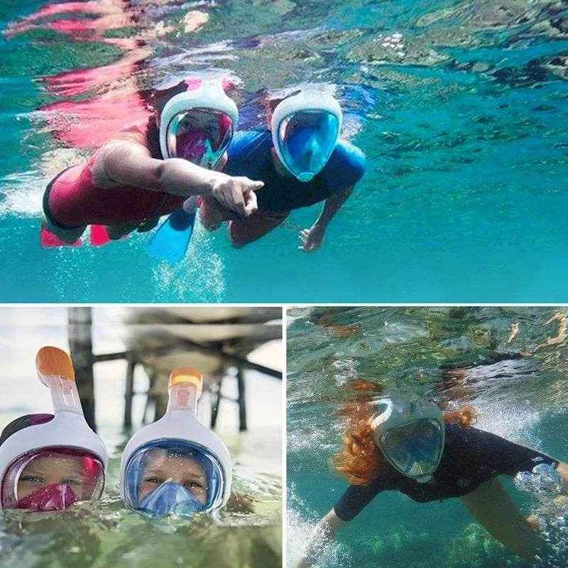 🐠Full Face Snorkel Mask for Boys Who Want to Explore the Underwater World with Confidence - ThiGui