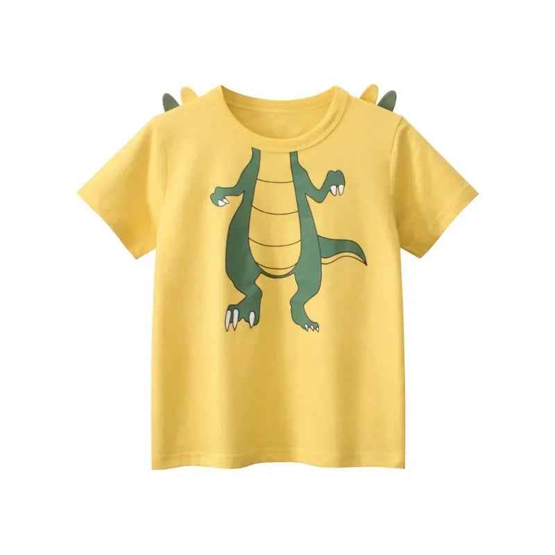 🦖 Roarsome Summer Style for Little Explorers! Dino-Mite Summer T-Shirt for Boys – Cool, Comfy & Full of Roar! - ThiGui