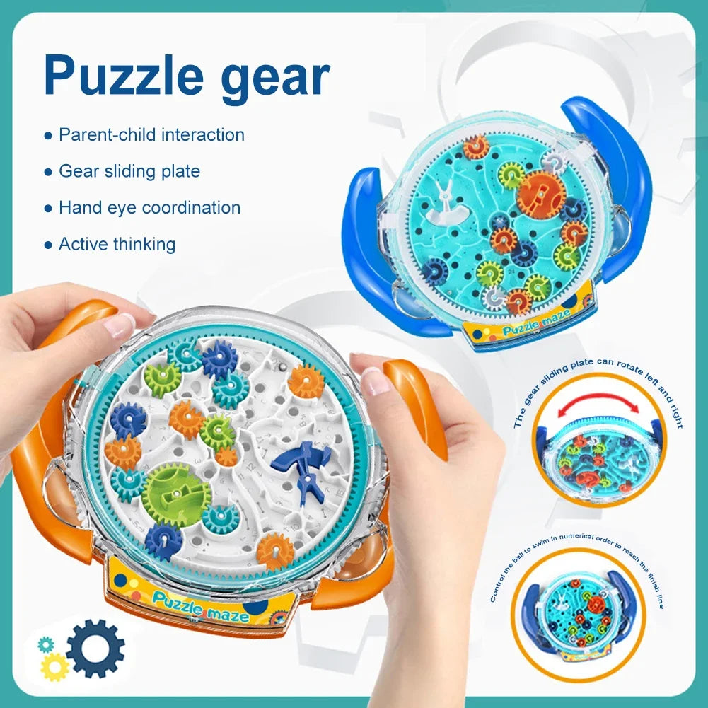 🌀 3D Gear Maze Puzzle Toy – Balance Ball Labyrinth Challenge for Kids’ Focus & Fun! 🧠🎯 - ThiGui
