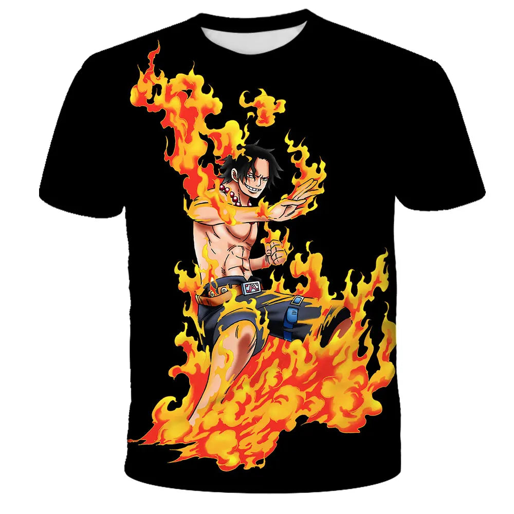 ⚓🔥 Cool Pirate Energy Boys T-Shirt – Luffy Adventure Summer Tee 🔥⚓ - ThiGui