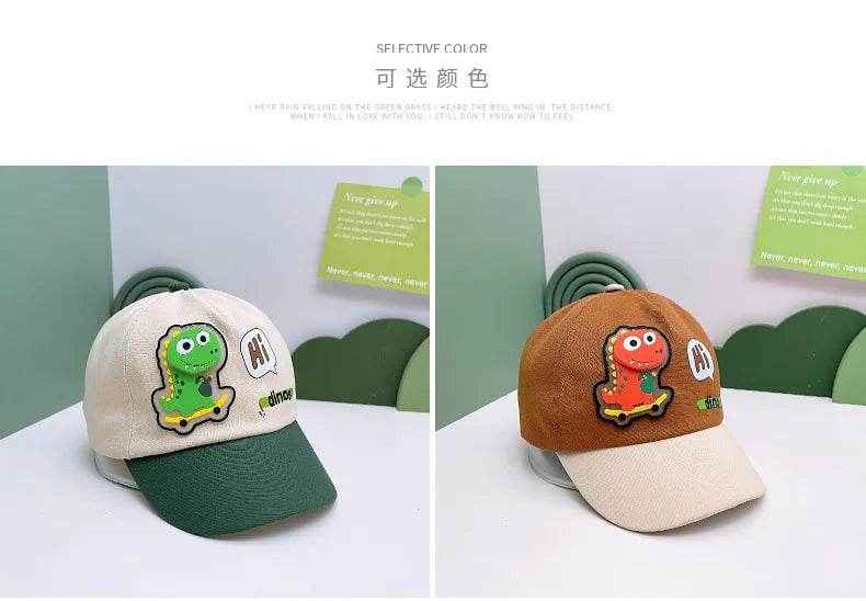 🧢Roarsome Dino Cap – The Comfy, Cool Hat Every Little Explorer Needs This Summer! - ThiGui