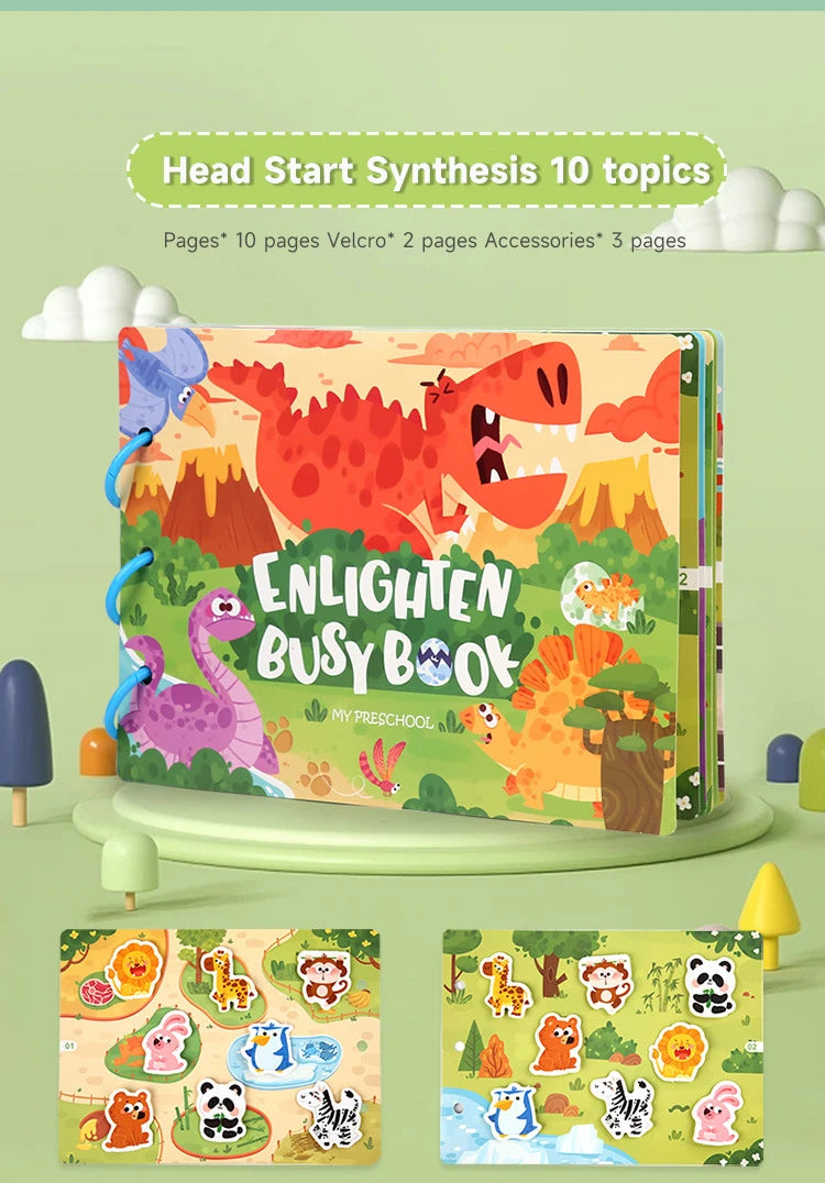 📘 My First Montessori Busy Book – Hands-On Learning Fun for Little Minds! 🧠✨ - ThiGui