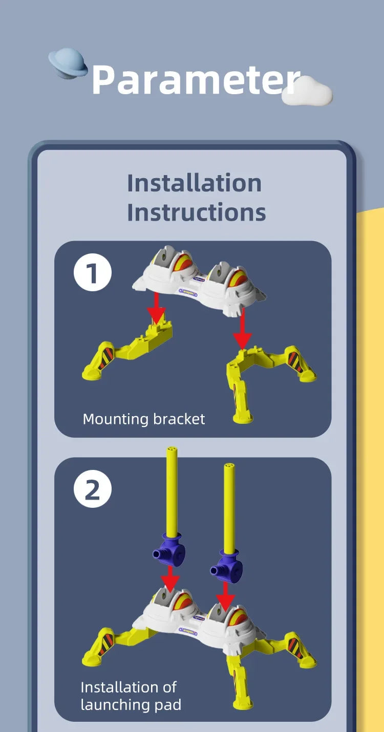 🚀 Ready, Set, STOMP! Air Rocket Launcher Toy for Outdoor Fun & Energy Burn 🔥👟 - ThiGui