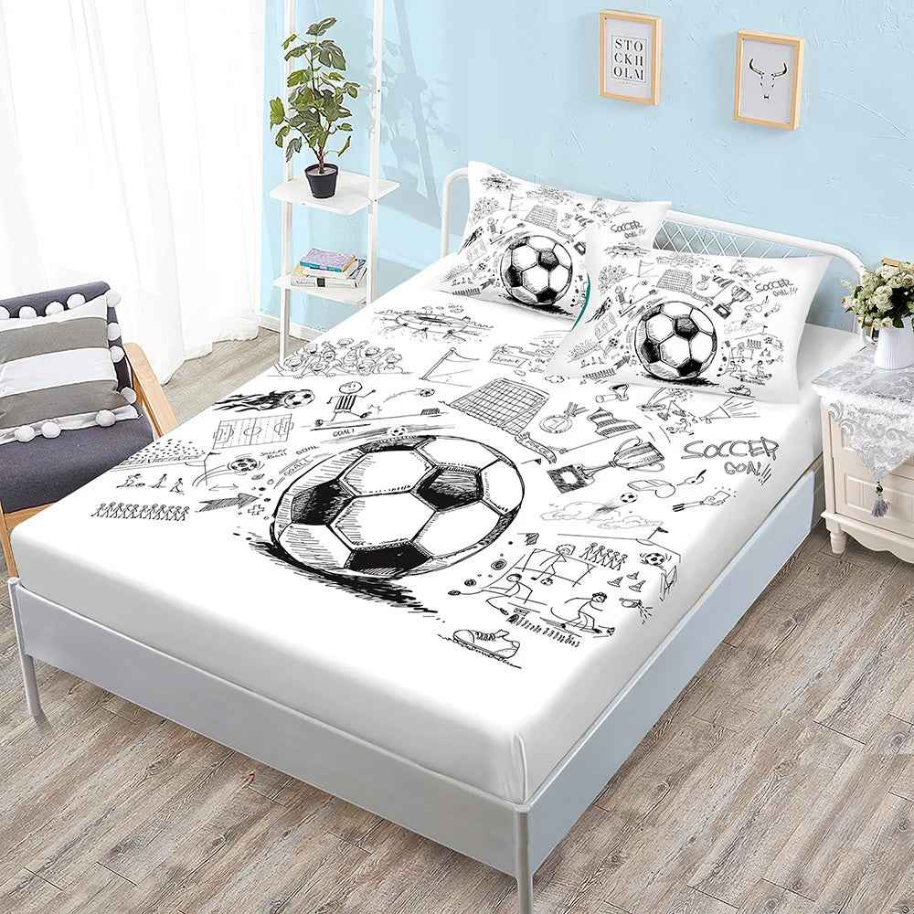 🏀 Game On! Slam Dunk Bedding Set for Young Basketball Stars - ThiGui