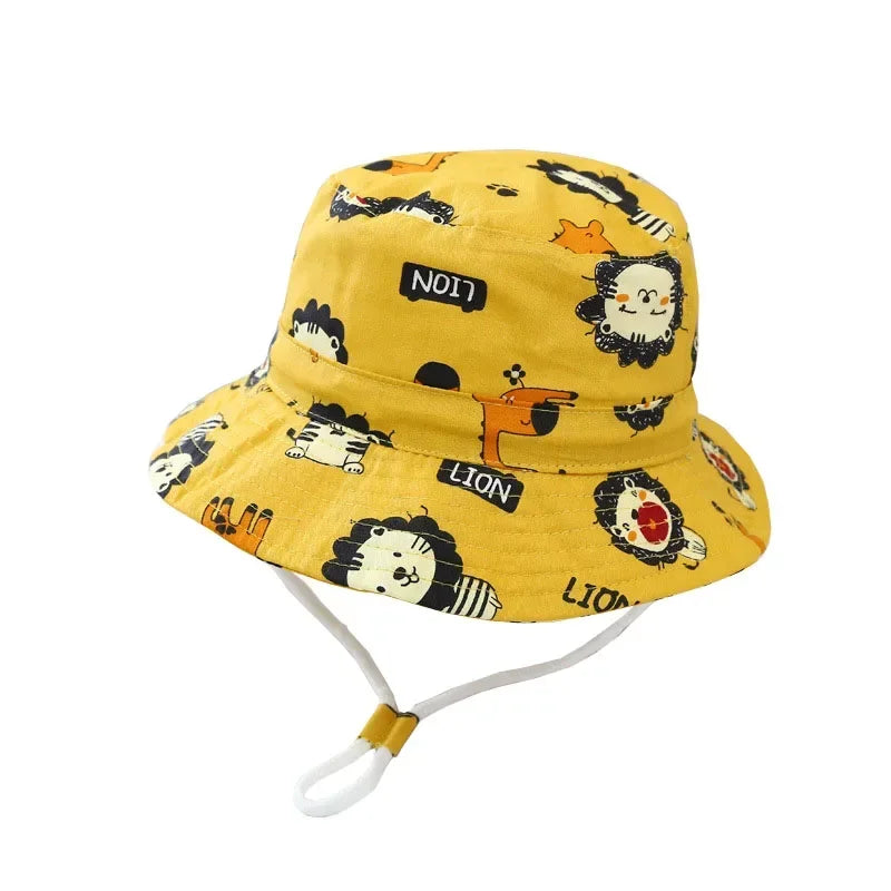 🧢 Cool & Covered! Lightweight Panama Bucket Hat for Babies & Toddlers ☀️🌿 - ThiGui