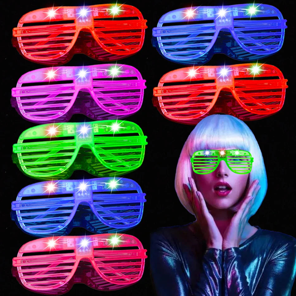 💡 Neon LED Party Glasses 😍 | Glow-in-the-Dark Fun for Birthdays, Festivals & Crazy Nights! 🥳 - ThiGui
