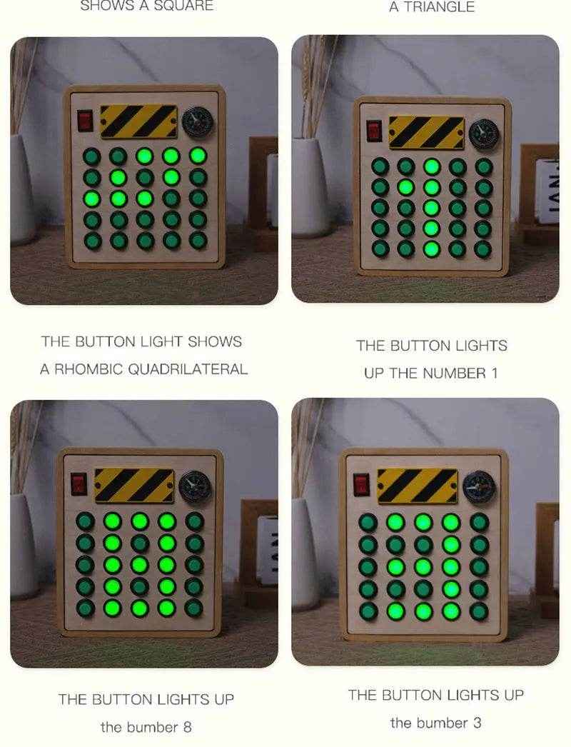 🌳Ultimate Montessori Busy Board – Light-Up Steering Wheel Fun for Curious Little Explorers! - ThiGui