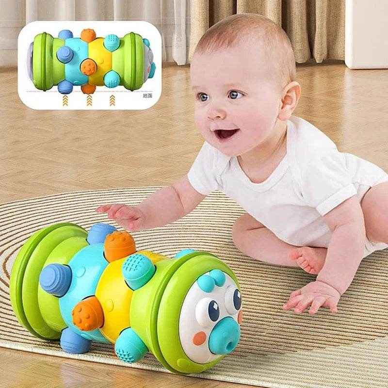 👶Tummy Time Fun – Soft Roller Toy That Gets Baby Moving & Giggling! - ThiGui