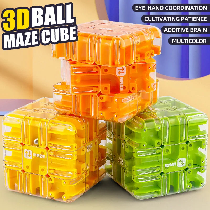 🌀🧩 3D Maze Magic Cube – Twist, Turn & Conquer the Labyrinth! 🎯💡 - ThiGui