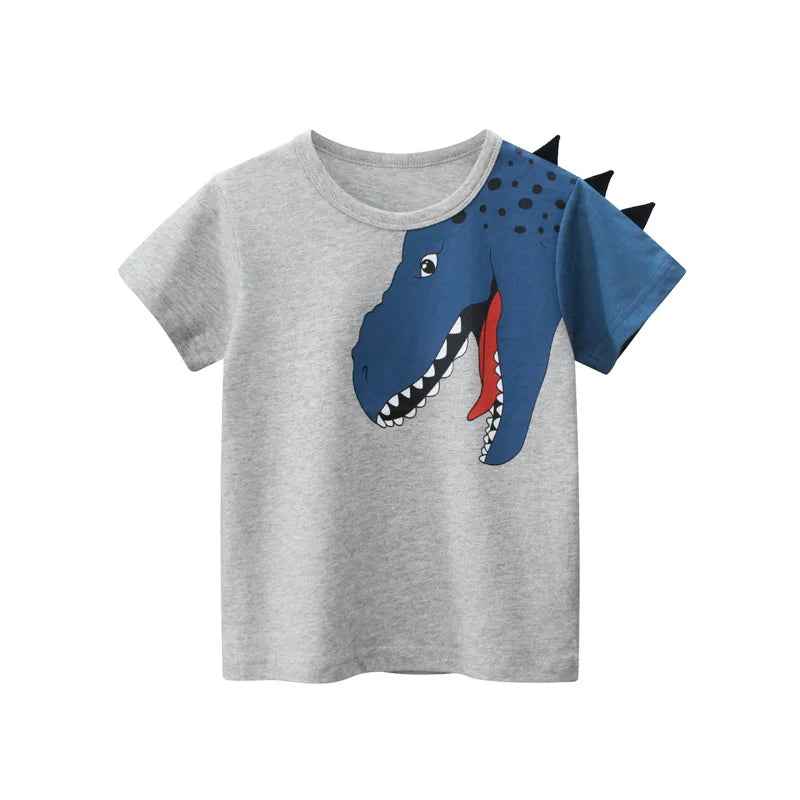 🦖💥 Dino-Mite Summer Tee for Boys – Where Comfort Meets Adventure! - ThiGui