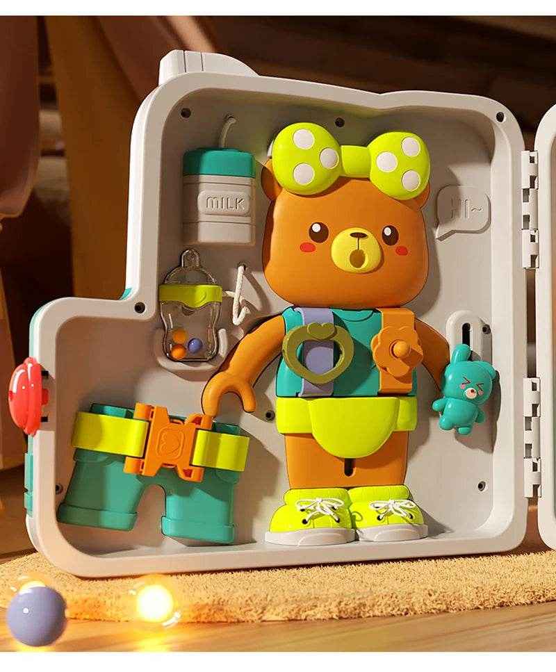 🎁Little Explorer’s Light-Up Busy Board – Switch, Learn & Play Anywhere! - ThiGui