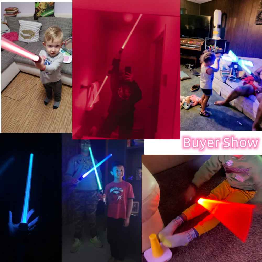 🌈Glow Like a Hero! The 2-in-1 Lightsaber Toy That Turns Boys into Jedi Knights - ThiGui