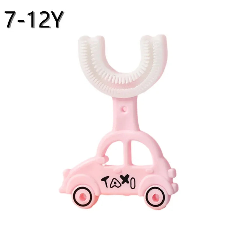 🪥🧸 360° U-Shaped Cartoon Toothbrush – Gentle, Fun & Perfect for Little Smiles! 🌟👶 - ThiGui