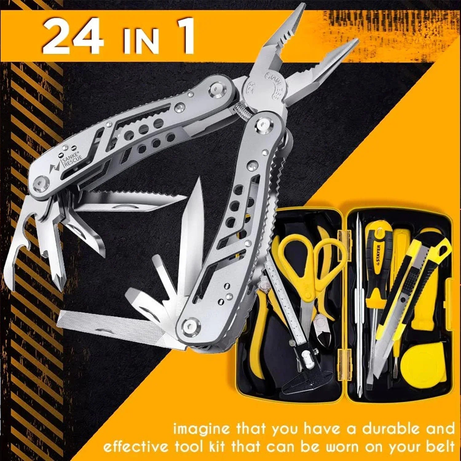 🛠️ Dad’s Everyday Hero Tool – 24-in-1 Survival Multitool 🔧🔥 - ThiGui