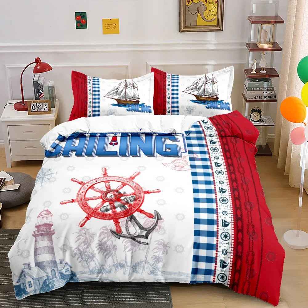 ⚓ Set Sail to Sleep! Nautical Bedding Boys Will Love - ThiGui