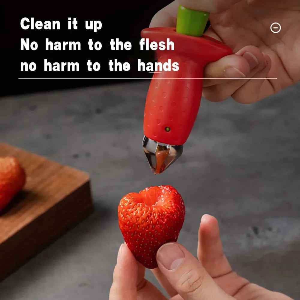 🍓Strawberry & Tomato Stem Remover – Handy Kitchen Hero for Busy Mums! - ThiGui
